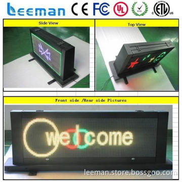full color display p10 advertise led car roof top advertising signs